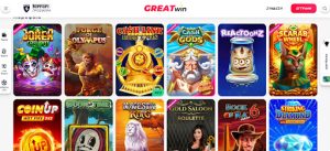 Παιχνίδια στο Greatwin Casino