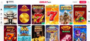 Παιχνίδια στο Greatwin Casino